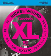 Electric Bass Guitar Strings Nickel Wound XL170 Single Set of EXL170 Long Scale Soft/Regular 45-100